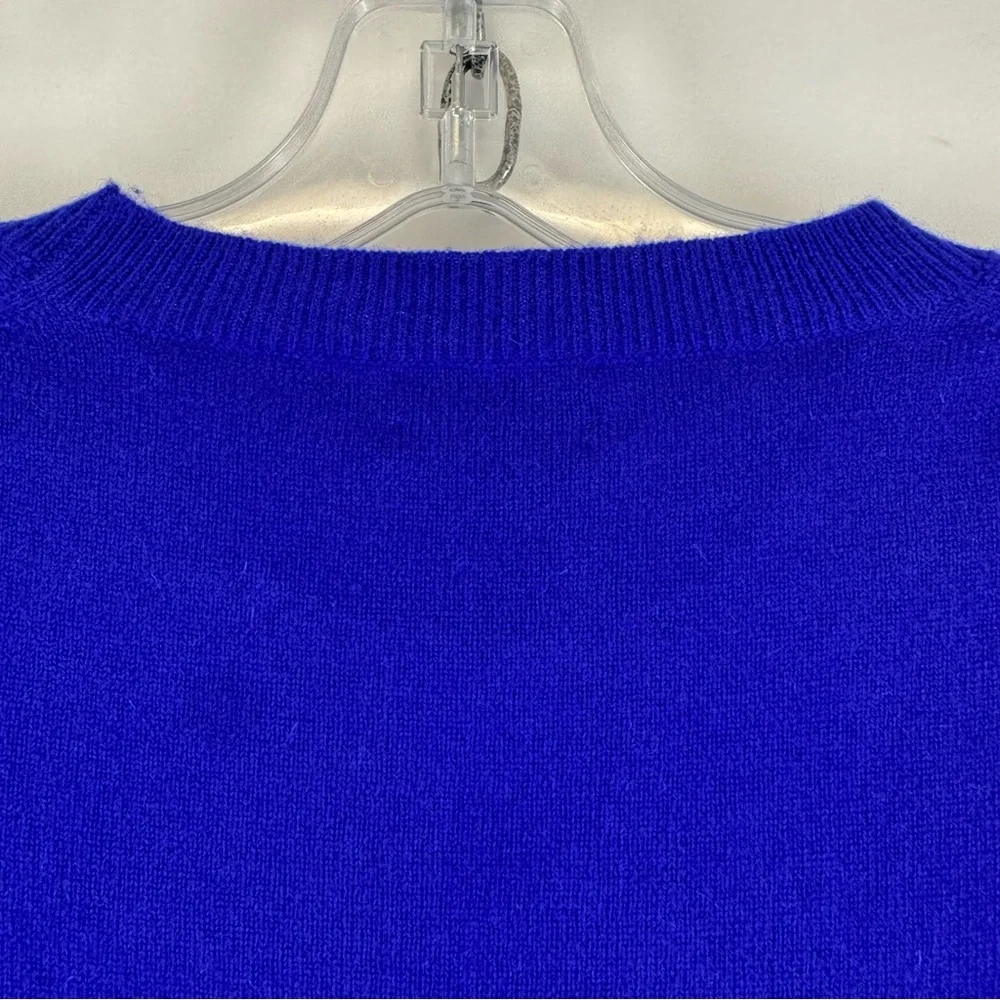 J.Crew Collection Italian Cashmere Sweater Crewneck Royal Blue Women’s XXS‎